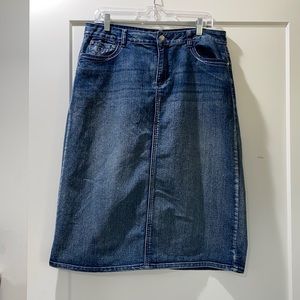 Cato maxi jean skirt